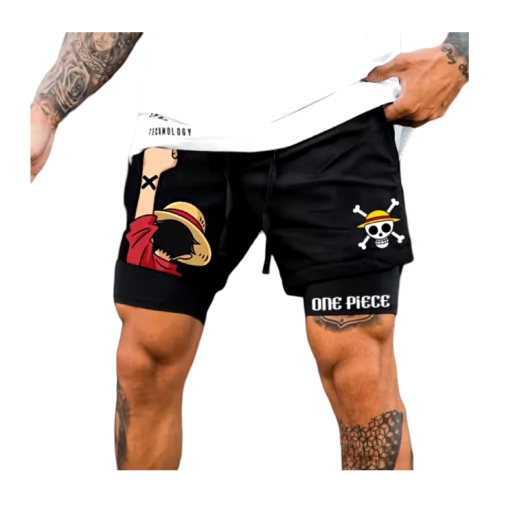 One Piece Anime Monkey D. Luffy 3D Print Shorts One Piece Anime Monkey D. Luffy 3D Print Shorts