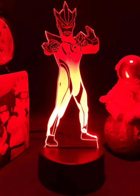 Anime Ultraman Fuse LED Acrylic 3D Illusion Night Light