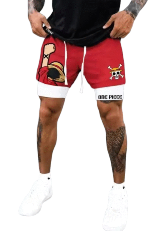 Anime One Piece Monkey D. Luffy 3D Print Shorts