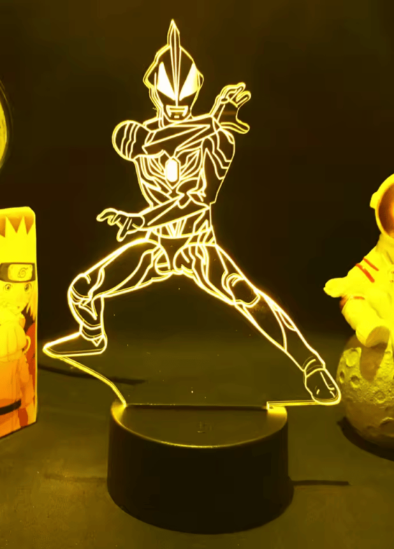 Anime Ultraman Neos LED Acrylic 3D Illusion Night Light
