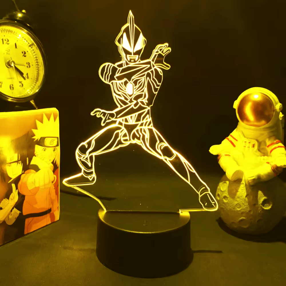 Anime Ultraman Neos LED Acrylic 3D Illusion Night Light