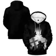 Anime Trigun Vash The Stampede 3D Printed Casual Black Hoodie