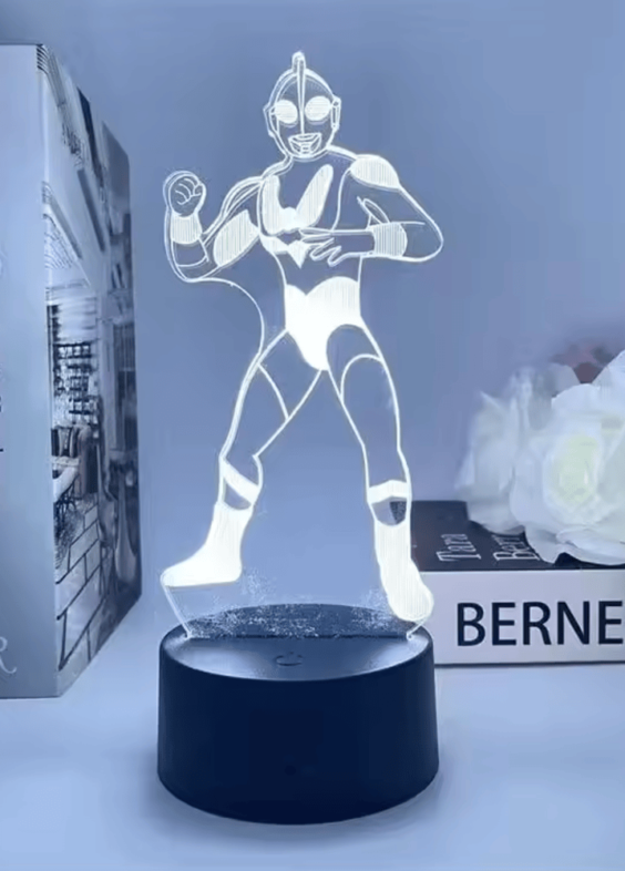 Anime Ultraman Jack LED Acrylic 3D Illusion Night Light