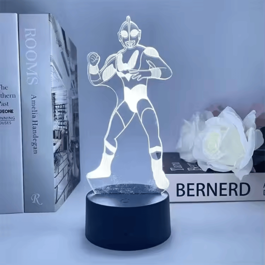 Anime Ultraman Jack LED Acrylic 3D Illusion Night Light
