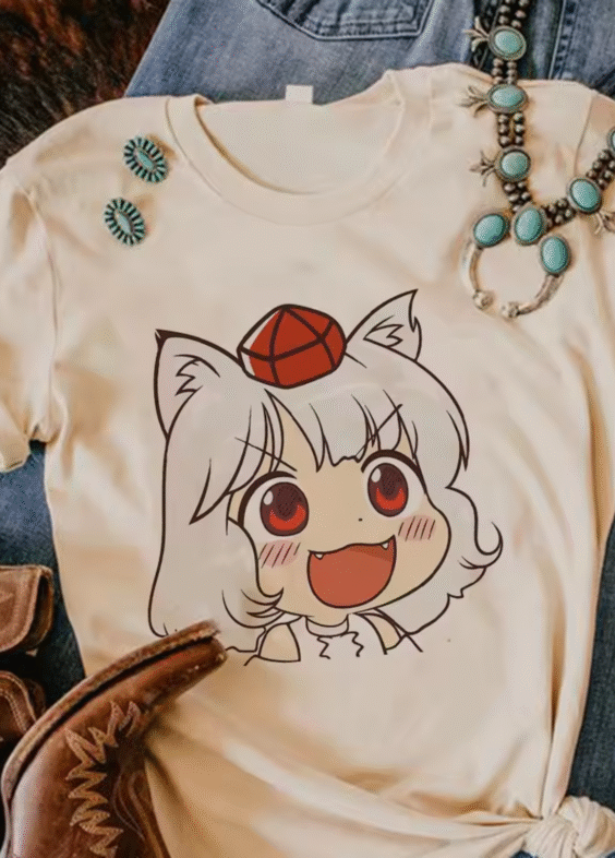 Touhou Project Momiji Inubashiri Anime Cotton T-Shirt