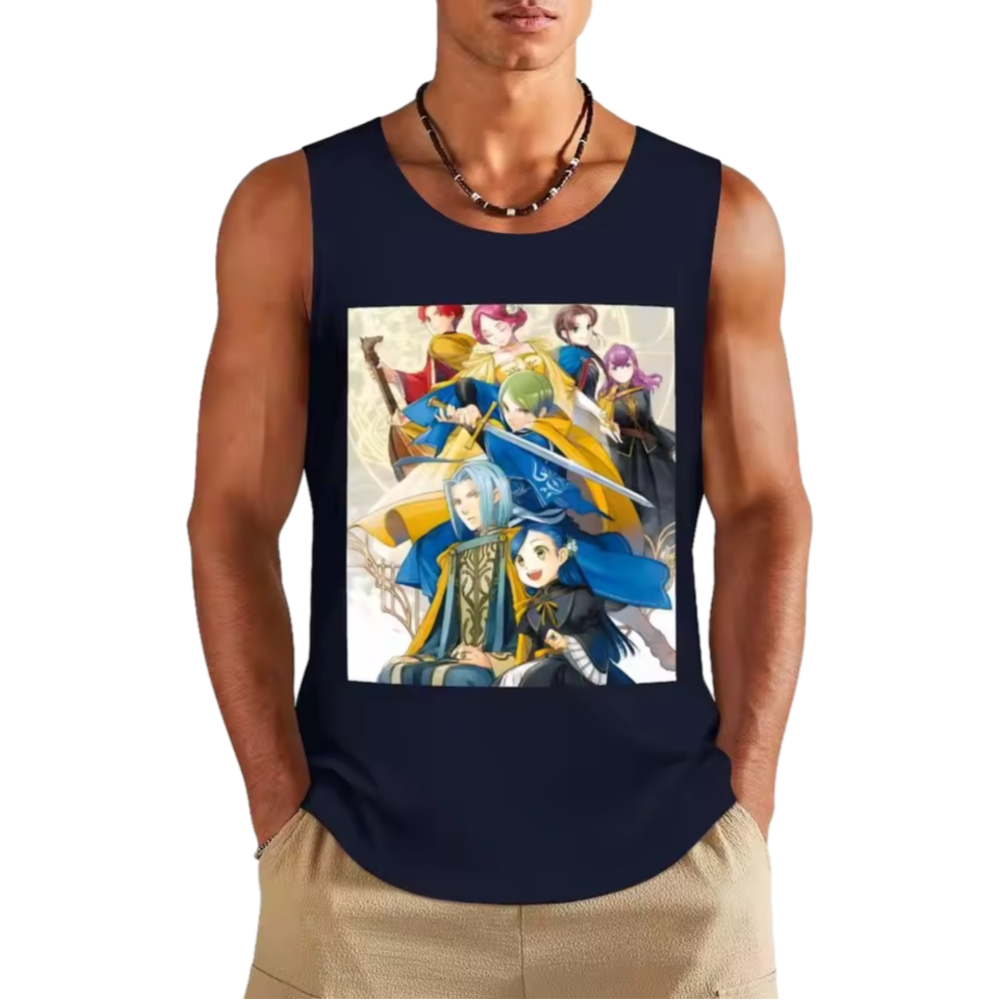Anime Ascendance Of A Bookworm Print Sleeveless T-Shirt Anime Ascendance Of A Bookworm Print Sleeveless T-Shirt