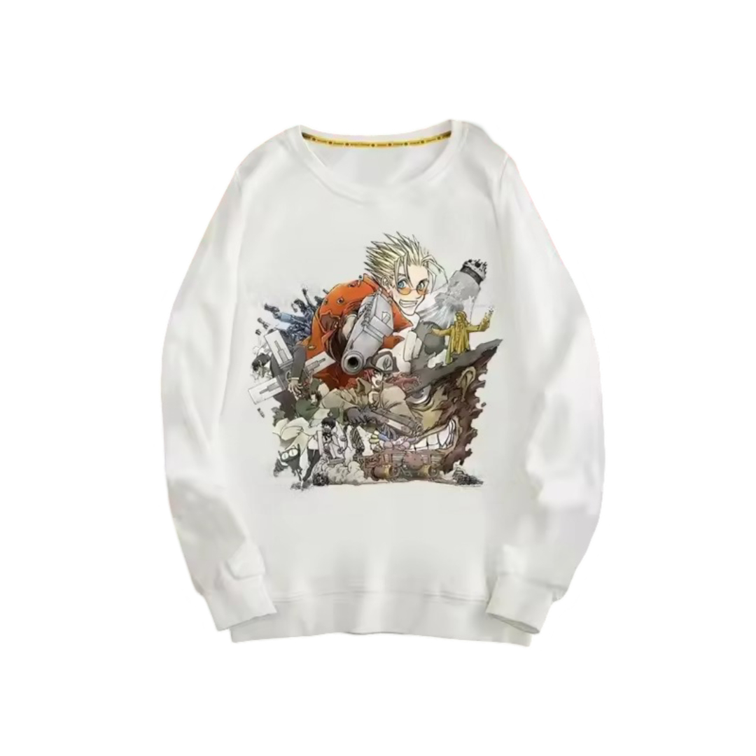 Anime Trigun: Badlands Rumble White Sweatshirt Anime Trigun: Badlands Rumble White Sweatshirt