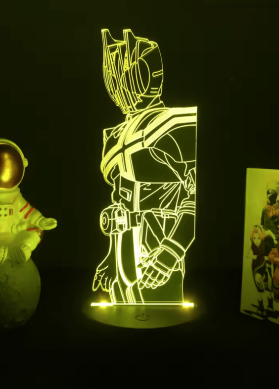 Anime Kamen Rider Decade LED Acrylic 3D Illusion Night Light