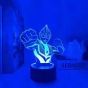 Anime Ultraman Tiga LED Acrylic 3D Illusion Night Light