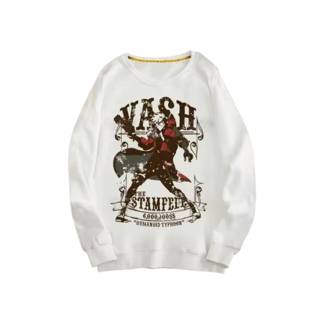 Trigun Vash The Stampede Anime Sweatshirt Trigun Vash The Stampede Anime Sweatshirt