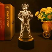 Anime Ultraman Taiga LED Acrylic 3D Illusion Night Light
