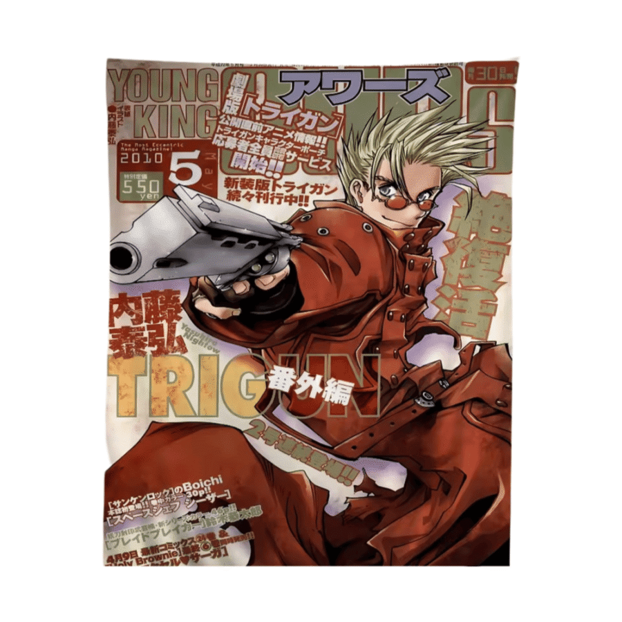Trigun Anime Vash The Stampede Tapestry Hippie Wall Art Trigun Anime Vash The Stampede Tapestry Hippie Wall Art