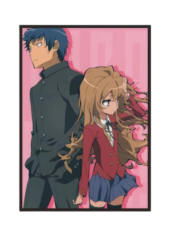 Anime Toradora! Ryūji And Taiga Wall Art Poster