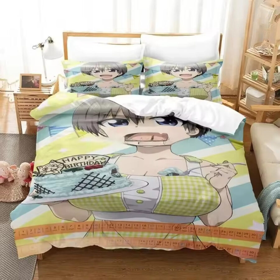 Anime Uzaki-Chan Wants To Hang Out! Hana Fleece Bedding Set Anime Uzaki-Chan Wants To Hang Out! Hana Fleece Bedding Set