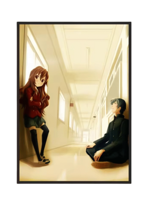 Toradora! Ryūji Takasu And Taiga Aisaka Anime Wall Art Poster