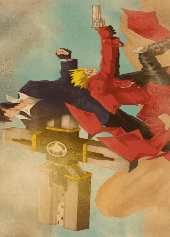 Trigun Anime Vash And Nicholas Painting Wall Art