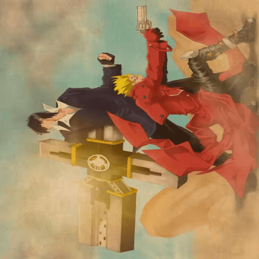 Trigun Anime Vash And Nicholas Painting Wall Art Trigun Anime Vash And Nicholas Painting Wall Art