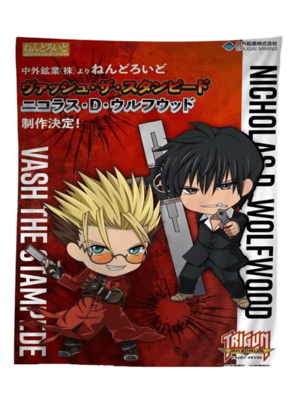 Anime Trigun Vash The Stampede And Nicholas D. Wolfwood Tapestry Hippie Wall Art