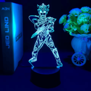 Anime Ultraman Zero Blue LED Acrylic 3D Illusion Night Light