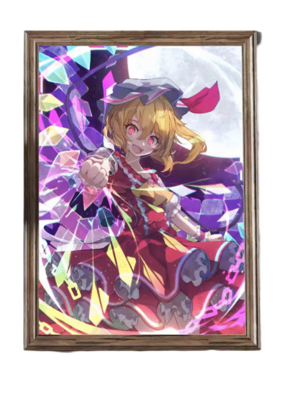Touhou Project Anime Flandre Scarlet Printed Wall Art Poster