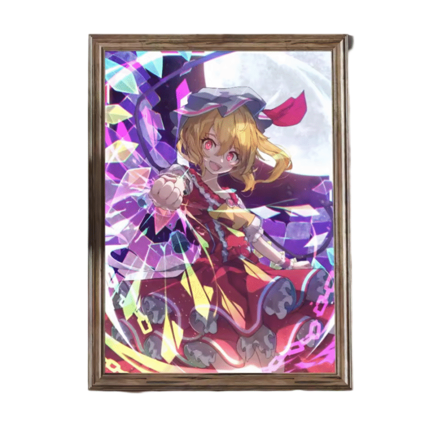 Touhou Project Anime Flandre Scarlet Printed Wall Art Poster Touhou Project Anime Flandre Scarlet Printed Wall Art Poster
