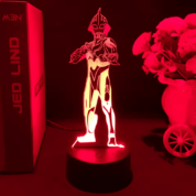 Anime Dark Ultraman LED Acrylic 3D Illusion Night Light