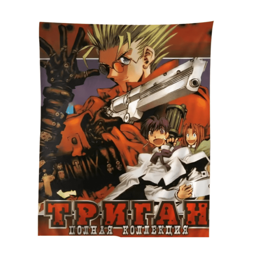 Trigun: Badlands Rumble Anime Tapestry Hippie Wall Art Trigun: Badlands Rumble Anime Tapestry Hippie Wall Art
