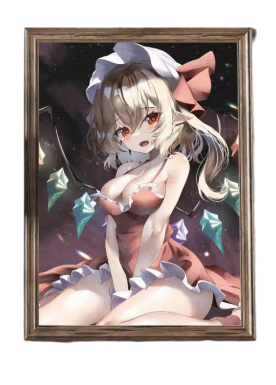 Anime Touhou Project Flandre Scarlet Printed Wall Art Poster