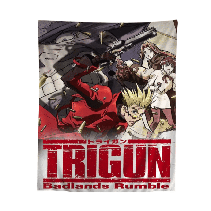 Trigun: Badlands Rumble Tapestry Hippie Anime Wall Art Trigun: Badlands Rumble Tapestry Hippie Anime Wall Art