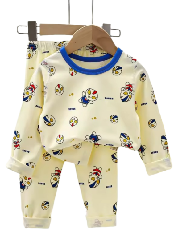 Anime Ultraman Baby Pajamas Set