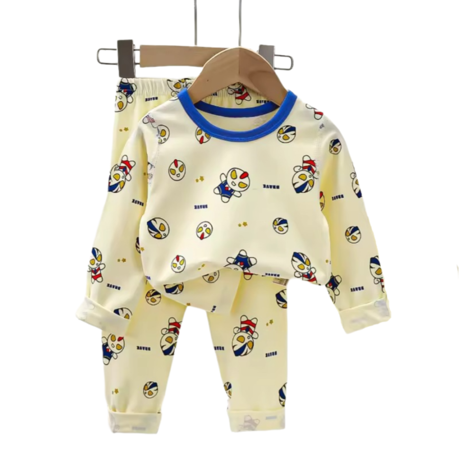 Anime Ultraman Baby Pajamas Set