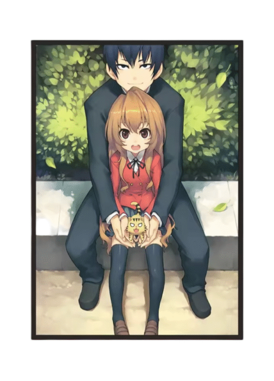 Toradora! Anime Ryūji Takasu And Taiga Aisaka Wall Art Poster