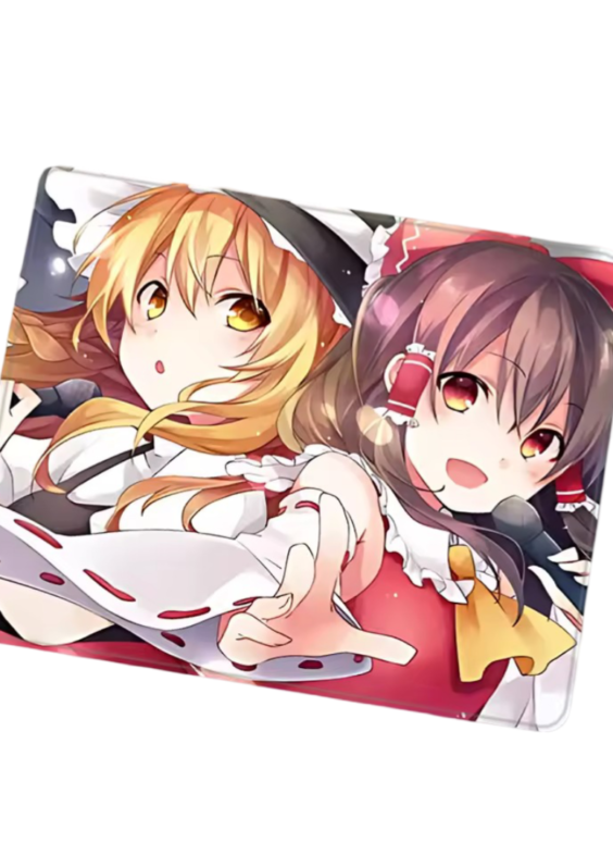 Anime Touhou Project Marisa Kirisame And Reimu Hakurei Gaming Mouse Pad