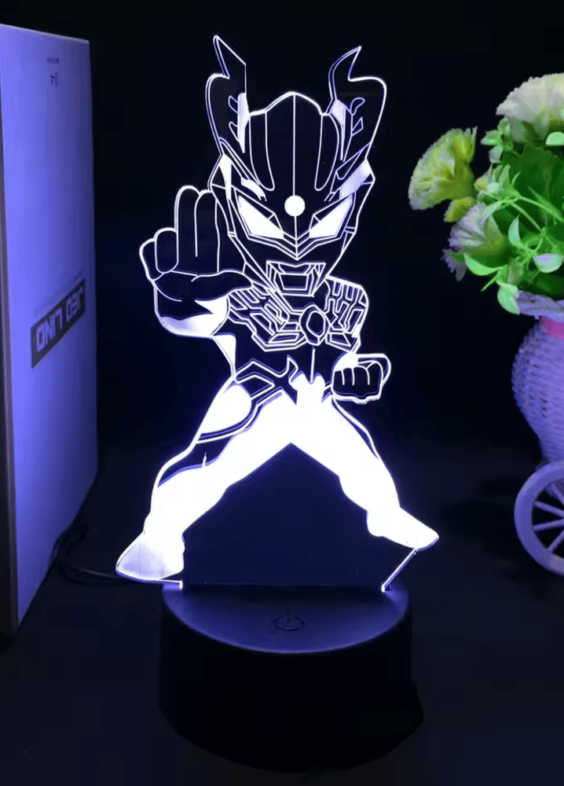 Ultraman Zero Anime LED Acrylic 3D Illusion Night Light