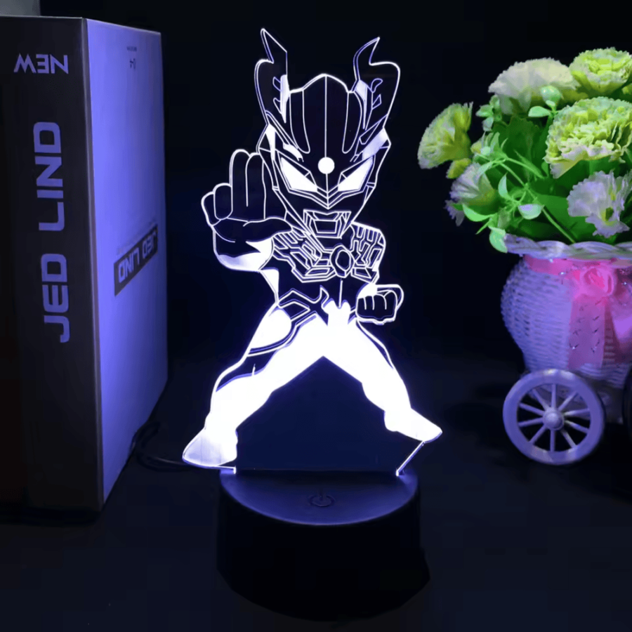 Ultraman Zero Anime LED Acrylic 3D Illusion Night Light