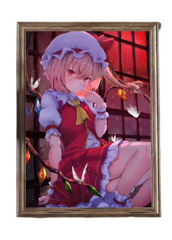 Touhou Project Anime Flandre Scarlet Wall Art Poster
