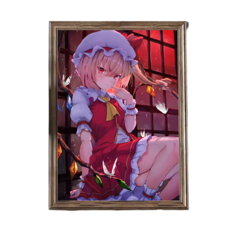 Touhou Project Anime Flandre Scarlet Wall Art Poster Touhou Project Anime Flandre Scarlet Wall Art Poster