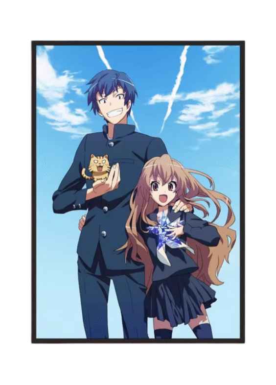 Anime Toradora! Ryūji Takasu And Taiga Aisaka Wall Art Poster