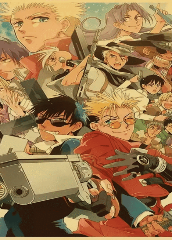 Anime Trigun Character Painting Poster Wall Art