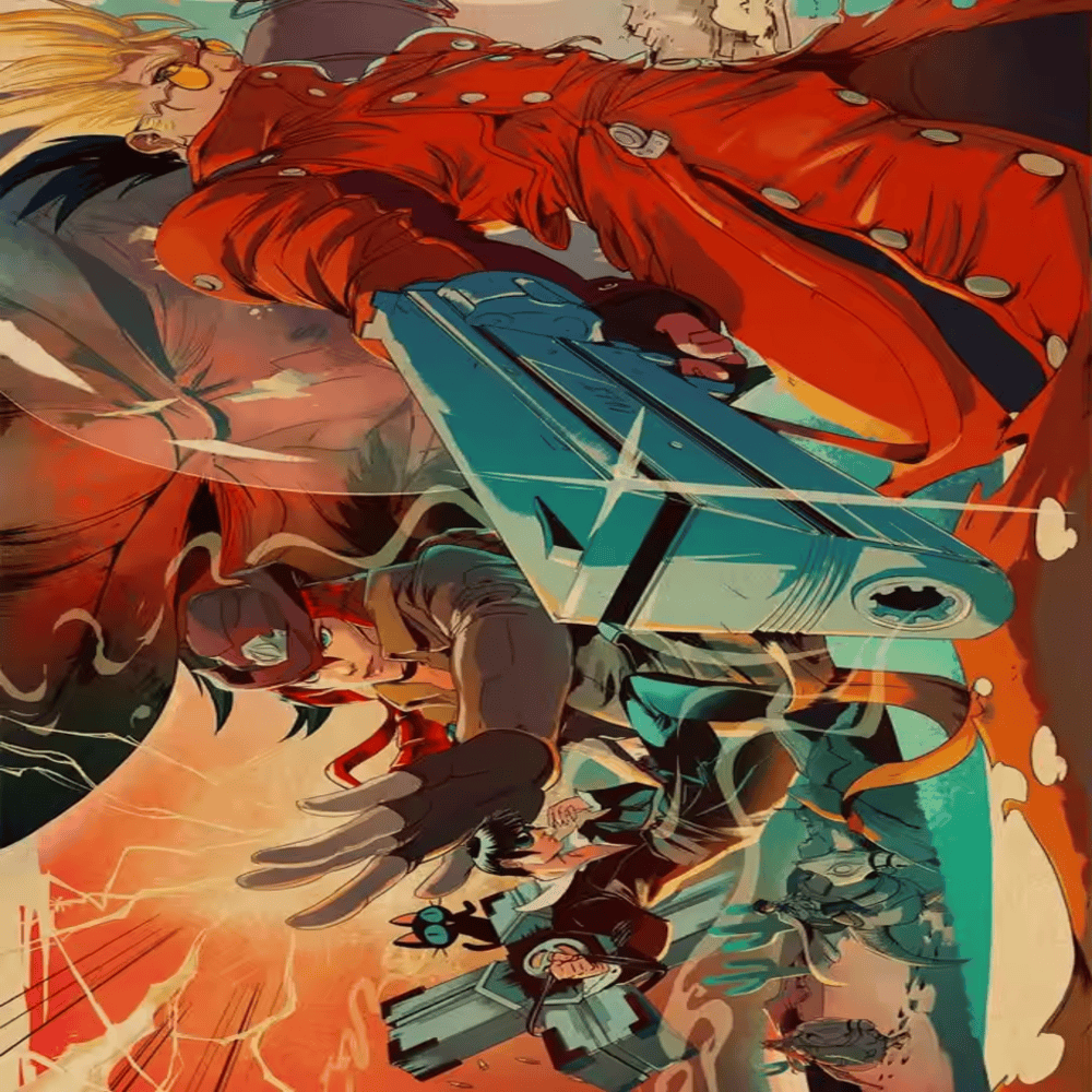 Anime Trigun Character Decoration Painting Wall Art Anime Trigun Character Decoration Painting Wall Art