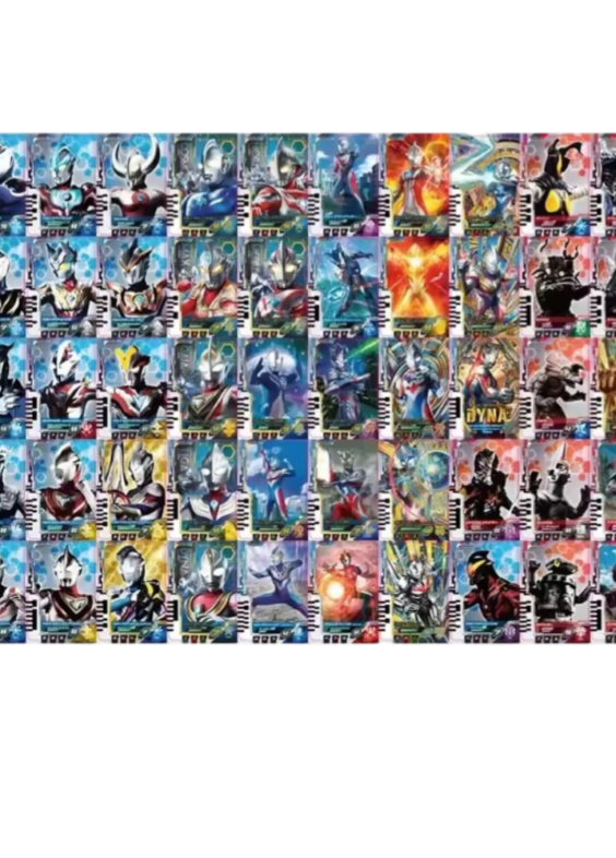 Anime Ultraman Character 60 Sheets Card