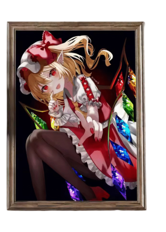 Anime Touhou Project Flandre Scarlet Wall Art Poster