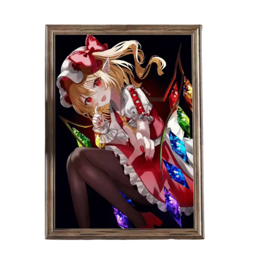 Anime Touhou Project Flandre Scarlet Wall Art Poster Anime Touhou Project Flandre Scarlet Wall Art Poster