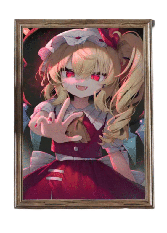 Touhou Project Flandre Scarlet Anime Wall Art Painting