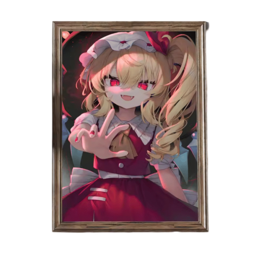 Touhou Project Flandre Scarlet Anime Wall Art Painting Touhou Project Flandre Scarlet Anime Wall Art Painting