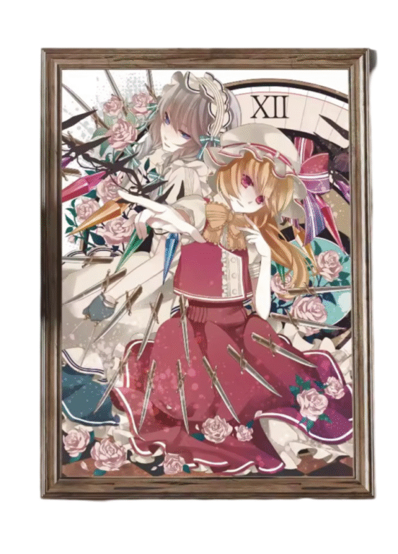 Touhou Project Anime Flandre Scarlet Wall Art Painting