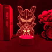 Anime Ultraman Zero Red LED Acrylic 3D Illusion Night Light