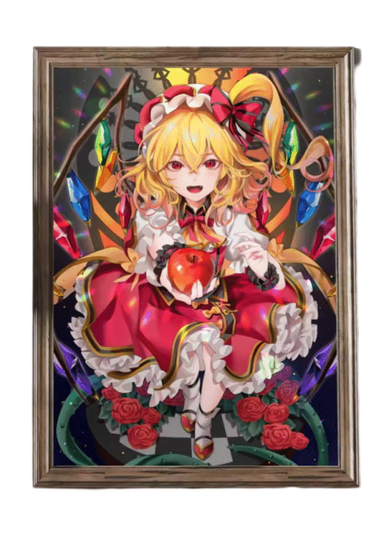 Anime Touhou Project Flandre Scarlet Wall Art Painting