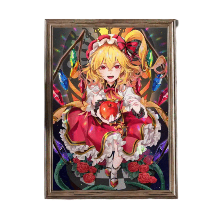 Anime Touhou Project Flandre Scarlet Wall Art Painting Anime Touhou Project Flandre Scarlet Wall Art Painting
