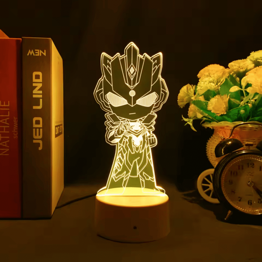 Ultraman Tiga LED Acrylic 3D Illusion Anime Night Light Ultraman Tiga LED Acrylic 3D Illusion Anime Night Light